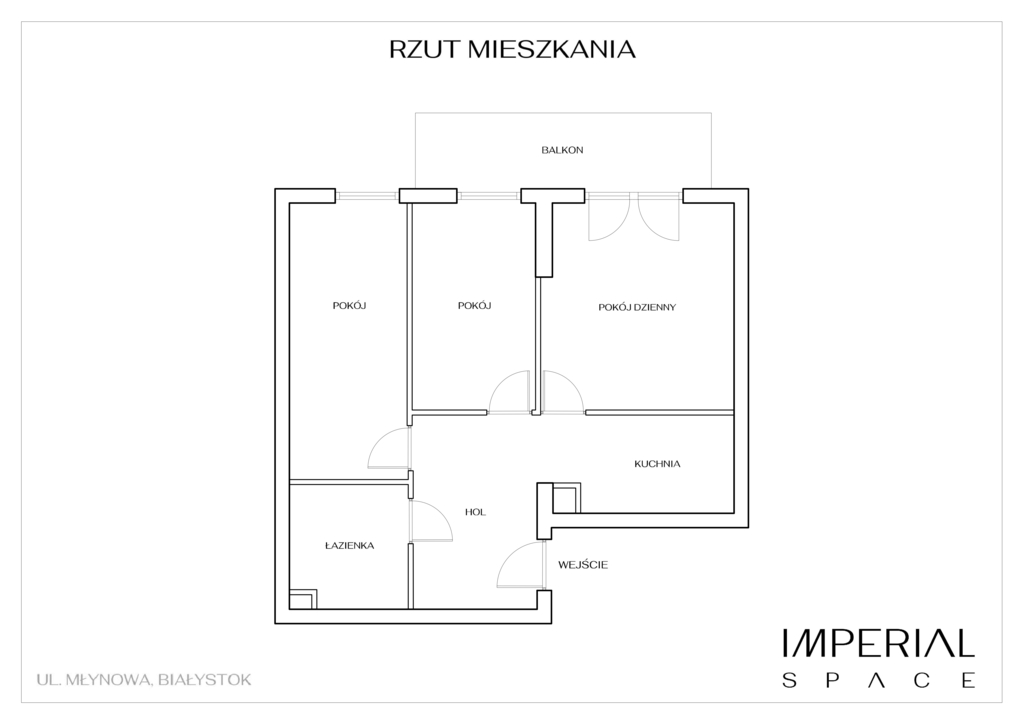 Młynowa | 3 Pokoje | Blok Z 2017 Roku